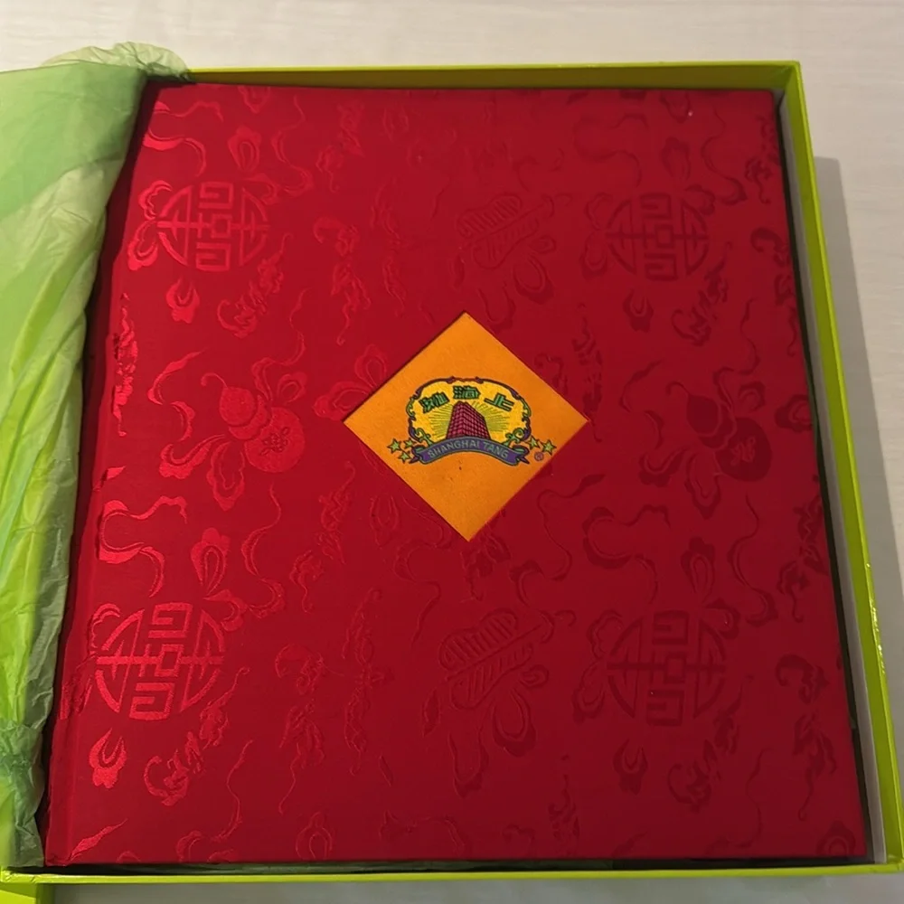 Shanghai Tang Lime Green Home Office Accessory Box